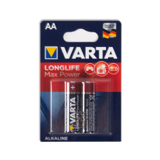 Батарейка, VARTA, LR6 Longlife Power Max Mignon, AA, 1.5V, 2 шт., Блистер