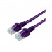 Патч-корд Cablexpert PP12-0.5M/V, фиолетовый Cable Patch cord UTP 5e-Cat 0.5 m