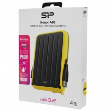 Внешний жесткий диск Silicon Power A66, SP040TBPHD66LS3Y, 4 TB, yellow 