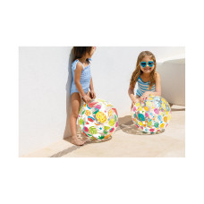 Надувной пляжный мяч Lively Print 51см, INTEX, 59040NP, Винил, 3+, Цвета в ассортименте, Пакет