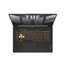 Ноутбук, ASUS, TUF Gaming F17 FX707VJB-HX098, 90NR0MY5-M003N0, 17,3", FHD 1920x1080, IPS, 144Hz, Core 5 210H, 16GB DDR5, 512GB SSD M.2, NVIDIA GeForce RTX 3050, 6GB GDDR6,DOS, Серый