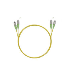 Патч корд оптоволоконный,, FC/APC-FC/APC SM 9/125 Duplex 2.0мм 1 м, LSZH