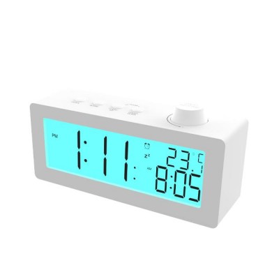 Часы с термометром Ritmix CAT-111, Белый Alarm Clock thermometer, 3AAA, white