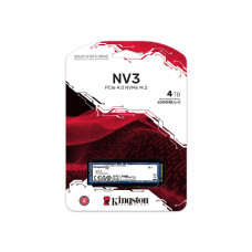 Твердотельный накопитель SSD, Kingston, NV3 SNV3S/4000G, 4000GB, M.2 NVMe PCIe 4.0x4, 6000/4000Мб/с Твердотельный накопитель SSD, Kingston, NV3 SNV3S/4000G, 4000GB, M.2 NVMe PCIe 4.0x4, 6000/4000Мб/с