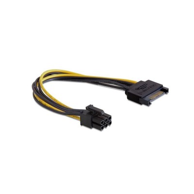 Кабель SATA power -> 6 pin, Cablexpert CC-PSU-SATA Cable converter for power supply 0.2m