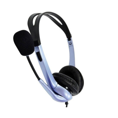 Гарнитура, Genius, HS-04S, Тип крепления: Дуговые, Подключение 3,5 MiniJack, Длина кабеля 1,2 м, Чёрный
