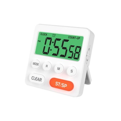 Часы с магнитом Ritmix CAT-055, Белый Alarm Clock magnet, 2AAA, white