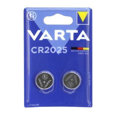 Батарейка Varta CR2025 lithium, 3V/170mAh, 2pc pack