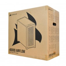 Корпус ATX midi tower Corsair, 4000D Airflow CC-9011200-WW, (без БП), черный 