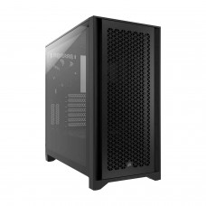 Корпус ATX midi tower Corsair, 4000D Airflow CC-9011200-WW, (без БП), черный 