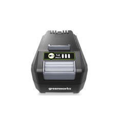 Аккумулятор, Greenworks, G24B4II(2938407RU), 24 V, 4 Ач, Напряжение 100% заряда 24 V, Ёмкость аккумуляторного блока 4 Ач, Номинальная мощность 1000 Вт, Энергоёмкость 86,4 Вт*ч, Масса без упаковки 0,77 кг, Время заряда , - от ЗУ ток 2 А 120 мин, - от ЗУ то