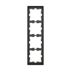 Рамка, MERTEN, MTN4040-6534, D-Life 4 постовая антрацит