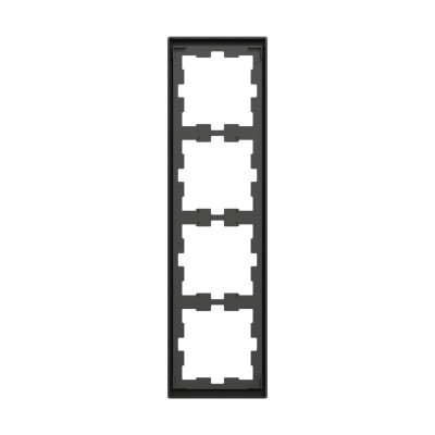 Рамка, MERTEN, MTN4040-6534, D-Life 4 постовая антрацит