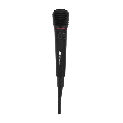 Микрофон Ritmix RWM-100, Чёрный Microphone 600 Ohm, 100-10000Hz, 85dB, XLR -> 6.3mm, wireless/wired 5m cable, black