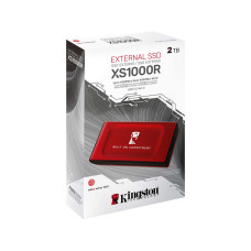 Внешний SSD диск, Kingston, XS1000, SXS1000R/2000GA, 2TB, USB-C, Красный Внешний SSD диск, Kingston, XS1000, SXS1000R/2000GA, 2TB, USB-C, Красный