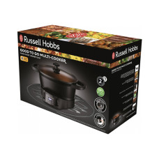 Мультиварка, Russell Hobbs, 28270-56, Мощность 1000W, Объём чаши 6.5L, 8 автоматических программ, Алюминиевый корпус, Керамическое покрытие чаши, Кнопочный тип управления, Черный