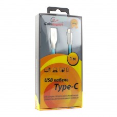 Кабель USB, Cablexpert CC-G-USBC01Bl-1M, 1.0м 