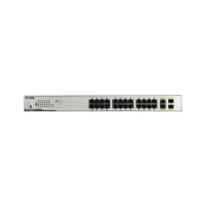 Коммутатор, D-Link, DGS-1026MP/B2A, Неуправляемый, 24 порта 10/100/1000Base-T, PoE 802.3af/at, PoE-бюджет 370 Вт, 2 комбо-порта 100/1000Base-T/SFP, Стоечный