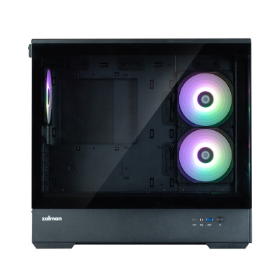 Компьютерный корпус, Zalman, P30 Black V2, P30 Black V2, Micro-ATX, 2*3.5"/1*2.5", Высота кулера до 173 мм, Длина VGA до 420 мм, 452х235х429 мм, Без Б/П, Черный