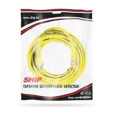 Патч Корд, SHIP, S3025YL1000-P, Cat.5e, UTP, LSZH, RJ-45, 10 м, Жёлтый, Пол. пакет