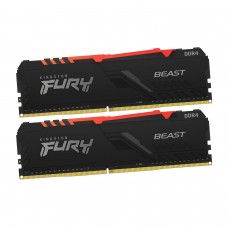 Оперативная память Kingston Fury Beast RGB, KF426C16BBAK2/16 DDR4, 16 GB 