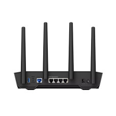 Сетевой маршрутизатор со встроенной беспроводной точкой доступа, ASUS, TUF-AX4200, 802.11/n/ac/ax, AX4200, 1 порт 2,5G WAN, 4 порта 10/100/1000M LAN, 1 порт USB3.2
