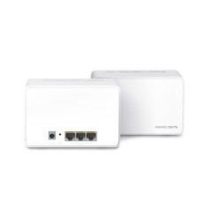 Маршрутизатор, Mercusys, Halo H80X(2-pack), Wi-Fi 6, 802.11a/b/g/n/ac/ax, 2,4 ГГц/5 ГГц, AX3000, 3 порта 10/100/1000M WAN/LAN, Домашняя Mesh Wi-Fi система (2 модуля)