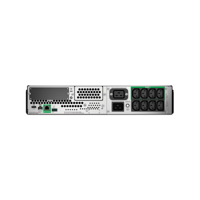 Источник бесперебойного питания, APC, Smart-UPS SMT2200RMI2UC, Линейно-интерактивный, Мощность 2200ВА/1980Вт, Стоечный 2U, 230В, Вых: 8 x IEC C13, 1 x IEC C19, RBC43, SmartConnect Port+SmartSlot, AVR, LCD, Чёрный