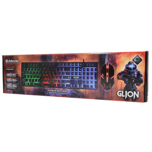 Клавиатура и мышь, USB, Defender GLION C-123, (45123) 