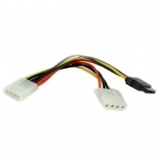 Кабель Molex 4m -> Molex 4f + SATA, Cablexpert CC-SATA-PSY2 