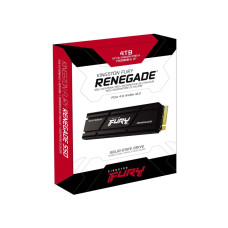 Твердотельный накопитель SSD, Kingston, FURY Renegade SFYRDK/4000G, 4000 GB, M.2 NVMe PCIe 4.0, 7300/7000 Мб/с HeatSink Твердотельный накопитель SSD, Kingston, FURY Renegade SFYRDK/4000G, 4000 GB, M.2 NVMe PCIe 4.0, 7300/7000 Мб/с HeatSink