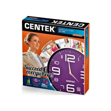 Часы настенные, Centek, СТ-7101, 30см диам., Круг, Объемные цифры, Плавный ход, Фиолетовый