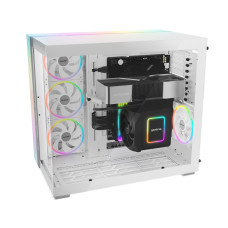 Компьютерный корпус, Bequiet!, LIGHT BASE 900 DX White, BGW70, Без Б/П, ATX PS/2, E-ATX/ ATX/ M-ATX/ Mini-ITX, 2xUSB 3.0, USB 3.1 Gen 2 Type C, Mic+Audio, Midi Tower, Чёрный