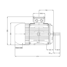 Асинхронный электродвигатель, WEG, 17886608, WGOST-L100S, 3 kW, 4 Пол, B3T, 220/380 В, 50 Гц, IE1, IP55, Std.