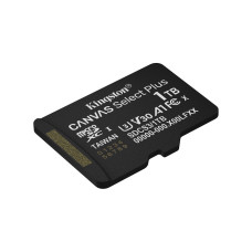 Карта памяти, Kingston, SDCS3/1TBSP, MicroSDXC 1TB, Canvas Select Plus, A1, U3, V30, без адаптера SD