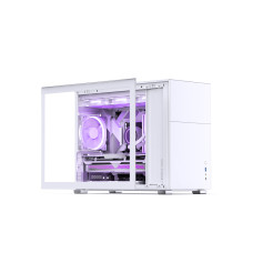 Компьютерный корпус, Jonsbo, D31 STD White, Mini-Tower, ITX/DTX/M-ATX, Type-C*1/USB3.0*1, Audio+Mic, Высота процессорного кулера до 168 мм, Длина VGA до 400 мм, 1*3.5"/2*2.5", Сталь, Пластик, Закаленное стекло, 205*363*452 мм, Без Б/П, Белый