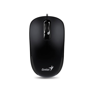 Компьютерная мышь, Genius, DX-110, Оптическая, 1000dpi, USB, Длина кабеля 1,5 метра, Черная