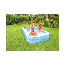 Семейный надувной бассейн Swim Center Family 305 х 183 х 56 см, INTEX, 58484NP, Винил, 1050л., 6+, Голубой, Цветная коробка