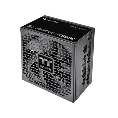 Блок питания, Thermaltake, Toughpower PT 850W, PS-TPP-0850FNFAPE-1, 850W, ATX, 20+4 pin, 4*PCI-E 6+2 pin, 1*PCI-E 12+4 pin, 6*SATA, 2*4+4 pin, 150x86x140 мм, черный