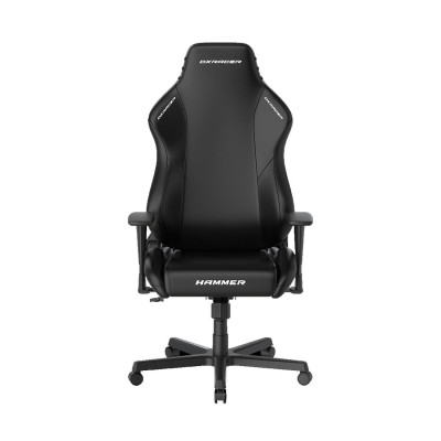 Игровое компьютерное кресло, DX Racer, GC/LHE23LTA/N, Hammer series, Рекомендуемый рост: до 190 см, Рекомендуемый вес: до 115 кг, Эко-кожа, Угол наклона до 135°, 3D подлокотники, Нейлоновая основа кресла, Механизм качания: топ-ган, Черный