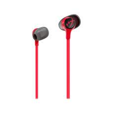 Наушники с микрофоном, HyperX, 705L8AA, Cloud Earbuds II Red, Микрофон, Пульт управления треками, звонками и громкостью, Динамики 14.3 мм с неодимовыми магнитами, 3.5 Mini Jack, Чехол, Красный