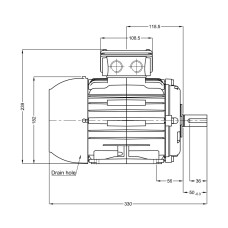 Асинхронный электродвигатель, WEG, 17886536, WGOST-90L, 2.2 kW, 4 Пол, B3T, 220/380 В, 50 Гц, IE1, IP55, Std.