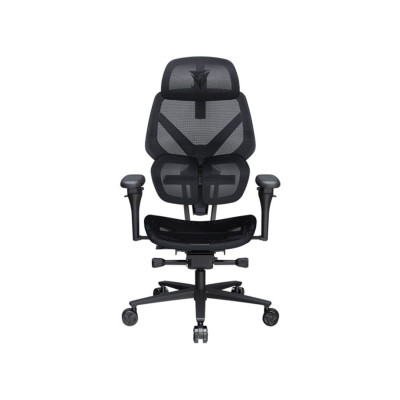Игровое компьютерное кресло, ThunderX3, FLEX Pro-Mesh Black, Воздухопроницаемое сетчатое покрытие, (Ш)85*(Г)50*(В)120 (140) см,Чёрный