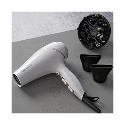 Фен, Remington, AC8901, Мощность 2300W, 2 скоростных режима, 3 температурных режима, AC мотор, Длина шнура электропитания 180см, Белый