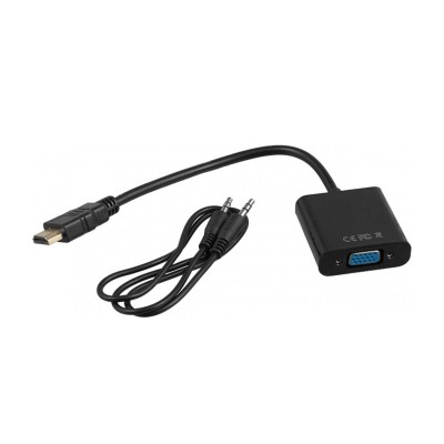 Конвертер HDMI m -> D-Sub (VGA) f, Cablexpert A-HDMI-VGA-03 Converter, black