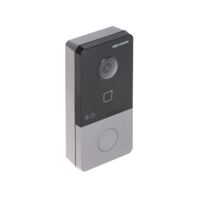 Вызывная панель, Hikvision, DS-KV6113-WPE1(C), IP уличная панель, Linux, 2 mp HD камера, ИК до 3 м, 10.000 карт 2000 пользователей, от -40 °C до 55 °C, IP65