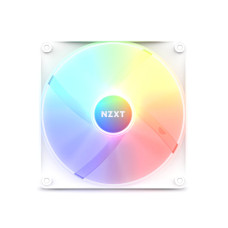 Кулер для компьютерного корпуса, NZXT, F140 RGB Core, RF-C14SF-W1, RGB LED, 500-1500 об/мин, 90.79 CFM, 34.48 dB(A), 4-pin PWM,140 х 140 х 26мм, Белый