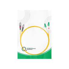 Патч корд оптоволоконный,, FС/UPC-LC/APC SM 9/125 Duplex 2.0мм 1 м, LSZH