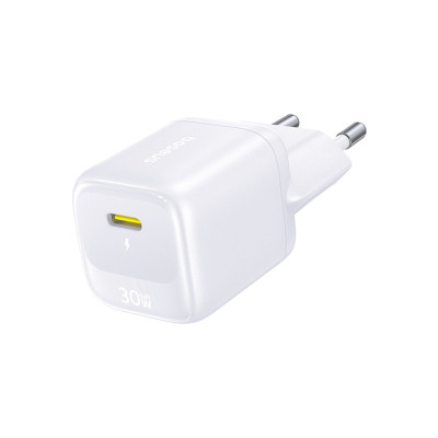 Адаптер питания, Baseus, FN22 1C 30W EU Moon White (E0123101), 30W, Белый