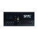 Инвертор, SVC, ES-1300-LCD, Мощность 1300ВА/1000Вт, Вход 12В и/или 220В, Выход 220В (Чистая синусоида на выходе), Диапазон работы AVR: 154-264±3В, Функция заряда батарей 19A, Чёрный